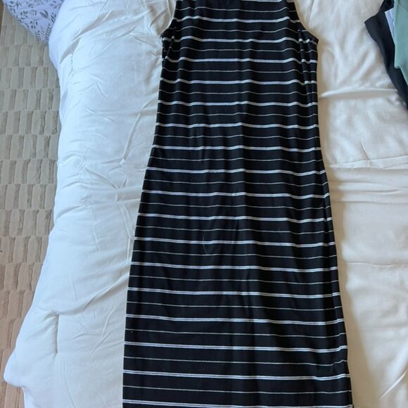 Body con striped midi dress - Picture 1 of 2